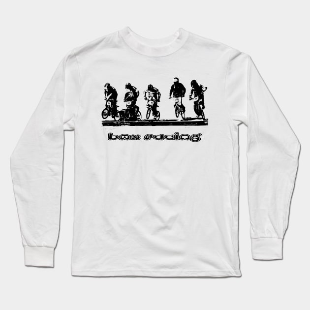 bmx Long Sleeve T-Shirt by rickylabellevie